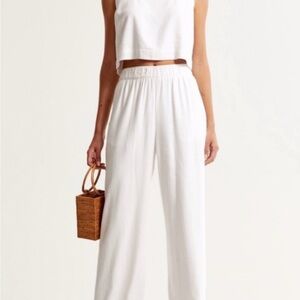 Abercrombie Linen Pull On Pants